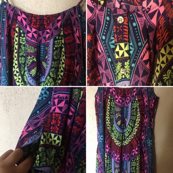 Mara Hoffman Button Down Midi Dress Medicine Wheel Print - Picture 7 of 8